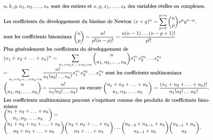 coefficients